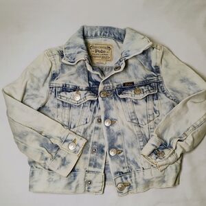 Ralph Lauren Polo Acid Wash Denim Jacket Size 3T Toddler